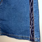 Lizard Thicket  large denim paper bag skirt new stretchy waist zip button closure Photo 2