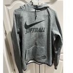 Nike Dri-Fit SOFTBALL Hoodie - Womens XL - Gray - Thumbholes Photo 0