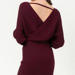 Love Tree Ribbed Balloon Sleeve Sweater Dress Photo 2