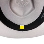 Yellow 108 Dylan Fedora Gray Wool Wide Brim Hat Size Medium Photo 8