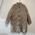Barbour NWT Melby Teddy Quilted Coat in Oat Ancient Size 10 Photo 3