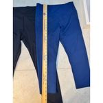 Zyia Active High Rise Pocket Leggings Lot(Black & Navy)Size 8–10, Side Pockets Black Photo 2
