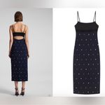 ALC Frank NWOT A.L.C. Alana embellished blue and back cutout midi dress sz 0 Photo 3