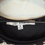 Max Studio  Knit Tank Dress Black White Geometric Print A-Line Sleeveless Medium Photo 2