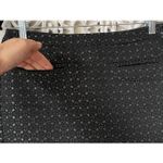 Gap 1344 Black Silver Metallic Jacquard Summer Mini Skirt Pockets Size 4 Photo 4