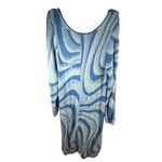 House of Sunny Blue Moon Sweater Dress‎ Size 14 Long Sleeve Halloween Costume Photo 2