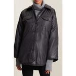 ALC Frank NWT A.L.C. Shane Jacket Shacket Black‎ Size MEDIUM Photo 13