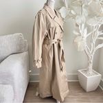 Mango Classic Beige Long Sleeve Trench Coat Photo 6
