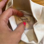 Madewell  cream and navy blue pullover sweatshirt size medium Photo 2