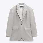 ZARA oversize blazer casual suit relaxed boyfriend mom suit jacket Photo 3