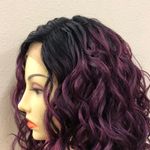 Tricia synthetic lace front J part wig NWT Black Photo 5