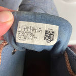 Toms  Women's Size 5 Desert Wedge botties Blue Chambray Aztec Boho Western Photo 3