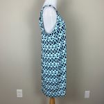 LULU B Dress Womens XL Blue Geometric Sleeveless UPF 50 Strappy Travel Resort Photo 4