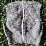 Urban Outfitters Gray Textured V-Neck Sweater Vest Photo 4