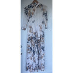 Free People After The Storm Maxi Dress Ivory Combo Ethereal Boho Western Size 0 Photo 3