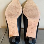 Oscar de la Renta  Black Leather Shoes Size 8.5 Dressy Casual Heels Pumps‎ Office Photo 7