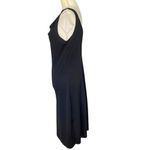 Cotton Express Vintage Express Women's Sleeveless Black Cowl Neck Midi Length Dress Size 6 Photo 3