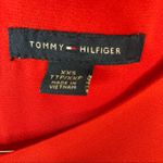 Tommy Hilfiger | Solid Red Bell Sleeve Dress Ribbon Back XXS Photo 3