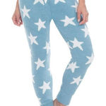 Honeydew Intimates Pajama Lounge Pants Chenille Fleece Blue Lovebird Stars Size M Photo 0