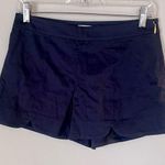 Draper James  Women’s Navy Blue Scalloped Hem Shorts Size 2 NEW Photo 0