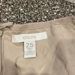 Chico's  Goldtone Sequined Midi Skirt Size 2.5 Photo 4