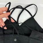 Lululemon Superb Bra Sz 4 Black Practice Cotton Strappy Open Back Photo 11