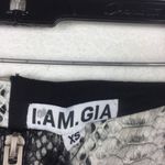 I am gia NWT I.AM.GIA Hendrix Faux Leather Snakeskin Zipper Trouser Pants XS Photo 4