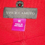 Vince Camuto NWT Snap Trim Dolman Sleeve Sweater Plus Size 1X Red Photo 7