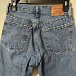 Levi's  501 Premium Denim Jeans Women's Size 24 Button Fly Distressed Medium Wash Photo 4