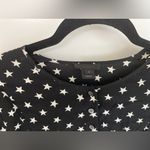 J.Crew  Black Label Collction Silk Dress White Star on Black Pattern Size 2 Photo 3