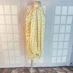 Sabo Skirt luxe NWT xandria yellow satin floral balloon sleeve mini dress size s Photo 6