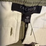 Talbots supersoft cargo shorts army green womens 4P Linen blend NWT Photo 5