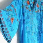 Johnny Was extremely heavily embroidered bell sleeved Maverick blouse NWT RARE Photo 11