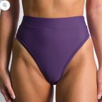 New 93 PlayStreet Chloe Plum High Rise Bikini Bottom Purple Size L Photo 1
