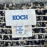 Koch Metallic Erica Skirt Shorts Women's X-Small Smocked Waist Black Gold Floral Photo 7