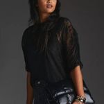 Anthropologie By  V Neck Lace Blouse Photo 2