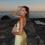 ZARA  maxi dress flowy butter yellow satin effect wedding evening party  Photo 5