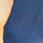 Athleta Black Ribbed Knit Sweater Pullover Crew Neck Long Sleeve Women's Size M Photo 4