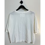 Free People  Alissa Tee in Ivory Size Medium Photo 6