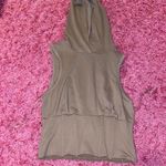 mocha corset hooded scrunch sleeveless top y2k early 2000s Size M Photo 2