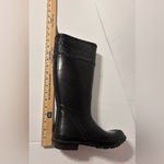 BOGS #52323 ANNE black tall waterproof rain boots women size 7 Photo 11