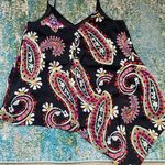 Anthropologie HD in Paris asymmetrical hem paisley floral silk cami, size 6 Photo 9