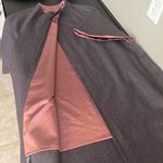 Opera Coat 1960s Wool custom Cape/overcoat,purple contrast satin purple lining Size L Photo 9