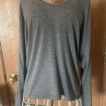 EXPRESS  Long-Sleeve Cut-Out Shoulder V-Neck Top Photo 1