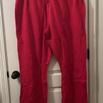 Hanes Women's Open Leg Bottom Fleece Sweatpants Size 3XL 24-26 Red Photo 0