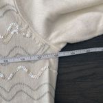 Hampshire Studio cowl neck sweater sequin sz S 490 Silver Photo 5