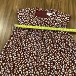 &merci &merci brown and white leopard ruffle shortsleeve mini swing sheath dress S Photo 3