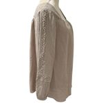 Soft Surroundings  Gauze Embroidered Blouse Peasant Boho Milk Maid Cottagecore M Photo 3