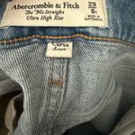 Abercrombie & Fitch Blue Straight Leg curve love size 8 - 90’s high rise Photo 3