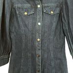 Veronica Beard Evalyn Denim Puff Sleeve Shirt Dress in Apollo Size Small Photo 5